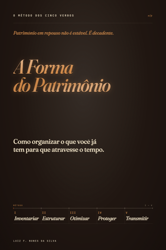 Capa do livro A Forma do Patrimônio